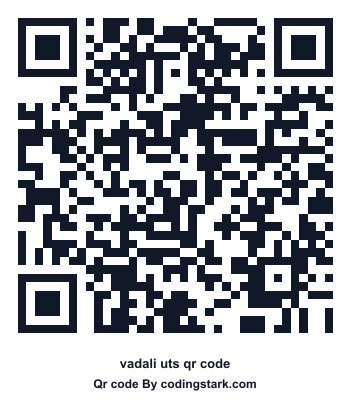 Vadali UTS QR Code