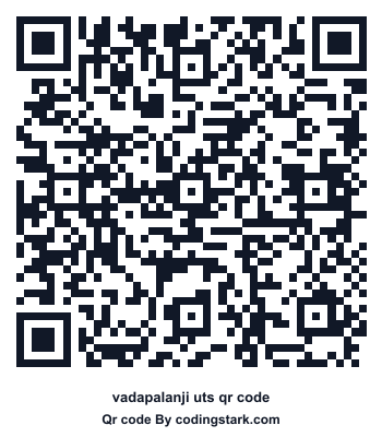 Vadapalanji UTS QR Code
