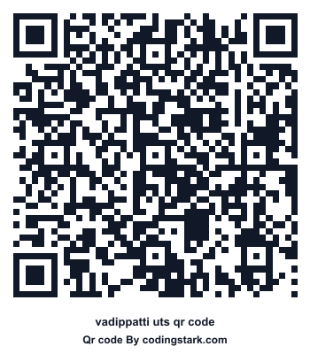 Vadippatti UTS QR Code