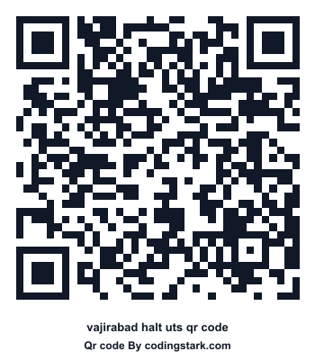Vajirabad Halt UTS QR Code