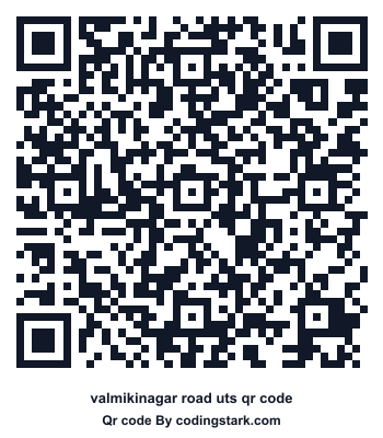 Valmikinagar Road UTS QR Code