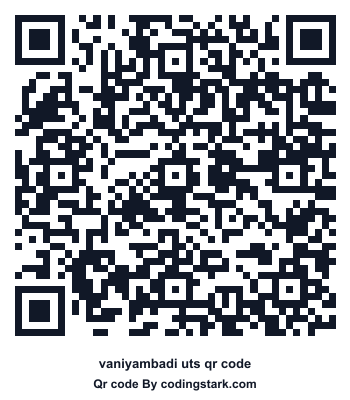 Vaniyambadi UTS QR Code