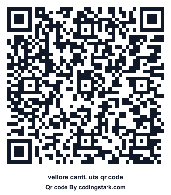 Vellore Cantt. UTS QR Code