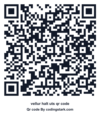 Vellur Halt UTS QR Code