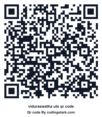 Viduraswatha UTS QR Code