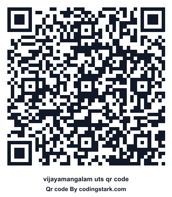Vijayamangalam UTS QR Code