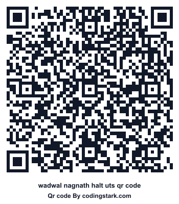 Wadwal Nagnath Halt UTS QR Code