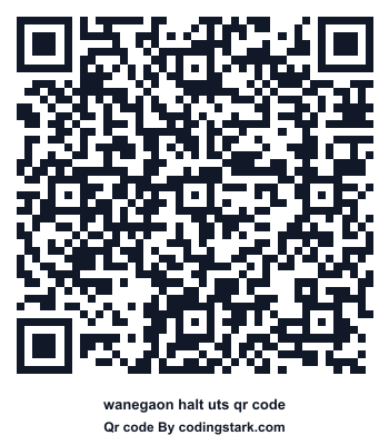 Wanegaon Halt UTS QR Code