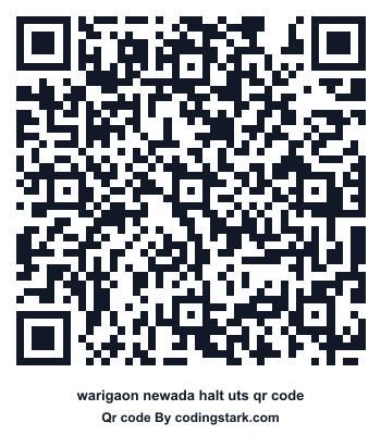 Warigaon Newada Halt UTS QR Code