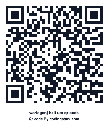 Warisganj Halt UTS QR Code
