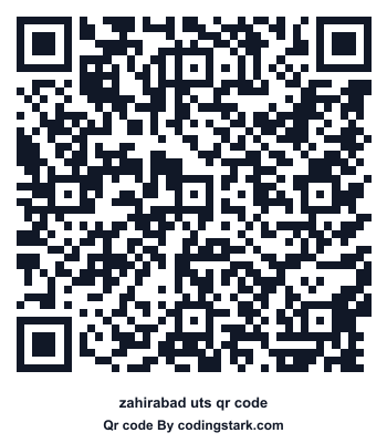 Zahirabad UTS QR Code